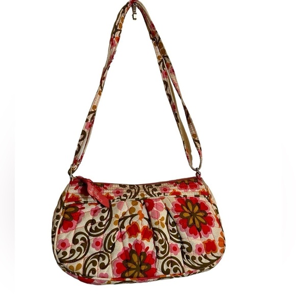 Vera Bradley Handbags - Vera Bradley Vintage Folklorico Quilted Small Shoulder/Crossbody Bag Purse